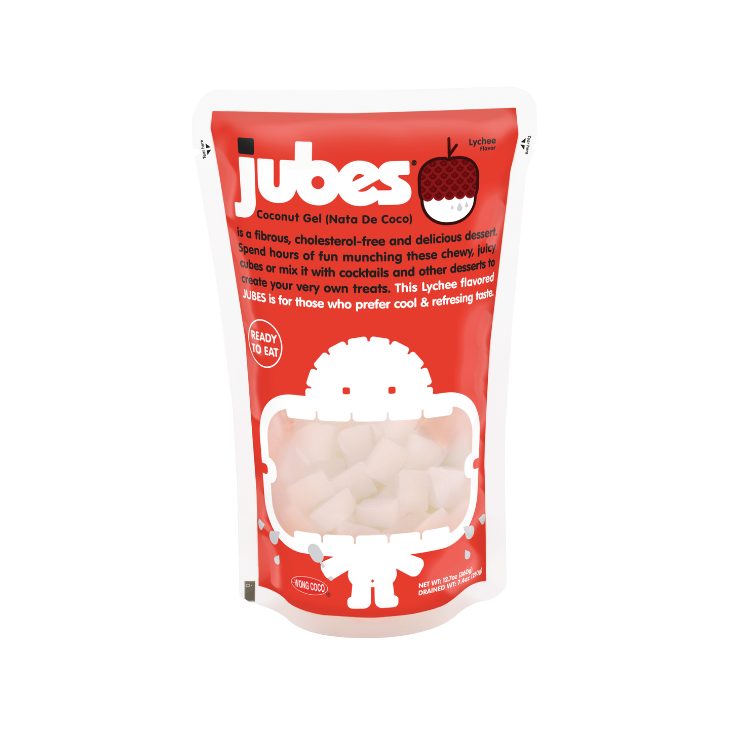 Jubes Nata De Coco - Lychee Flavor 12.7 OZ (360g)