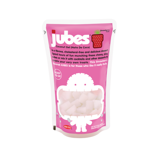 Jubes Nata De Coco - Strawberry Flavor 12.7 OZ (360g)